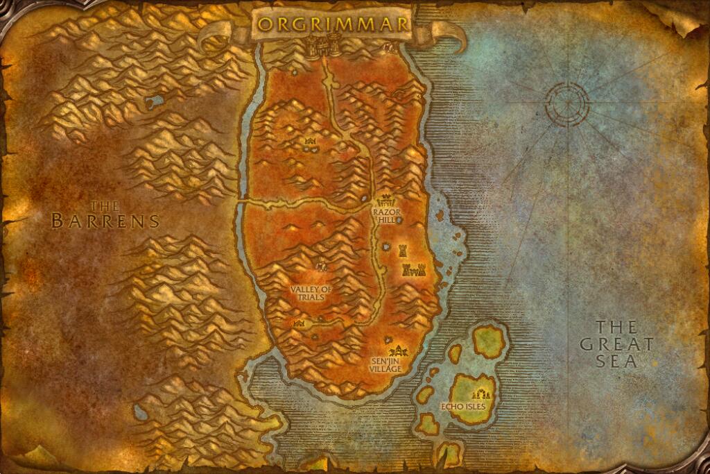 Map of Durotar