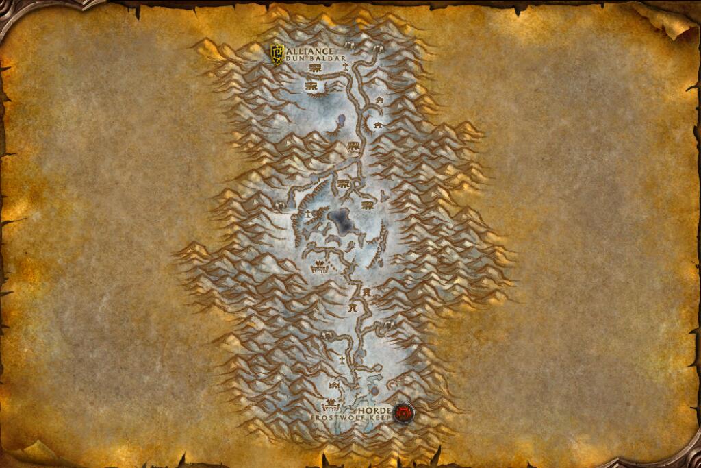Map of Alterac Valley