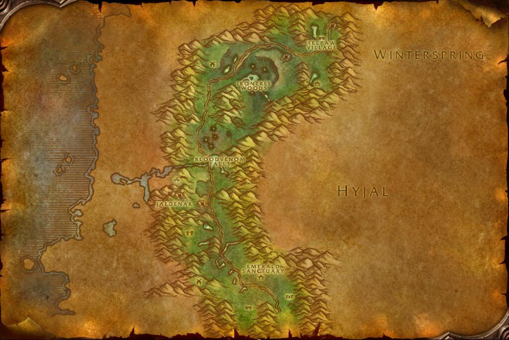 Map of Felwood