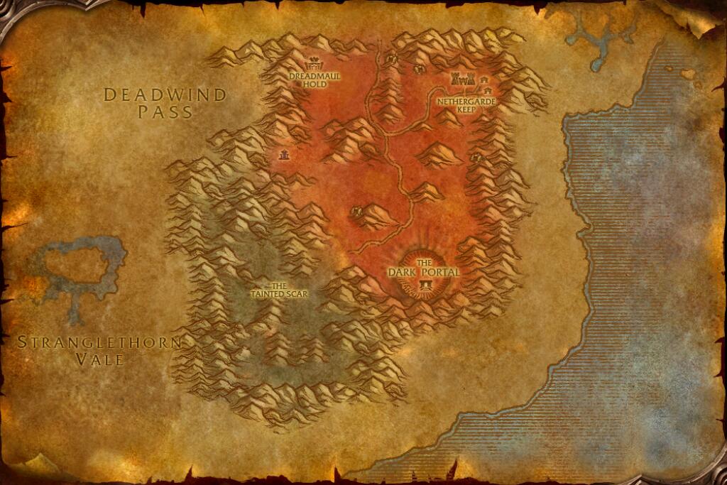 Map of Blasted Lands